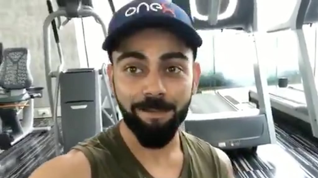 Virat Kohli accepts the sports ministry’s #FitnessChallenge.
