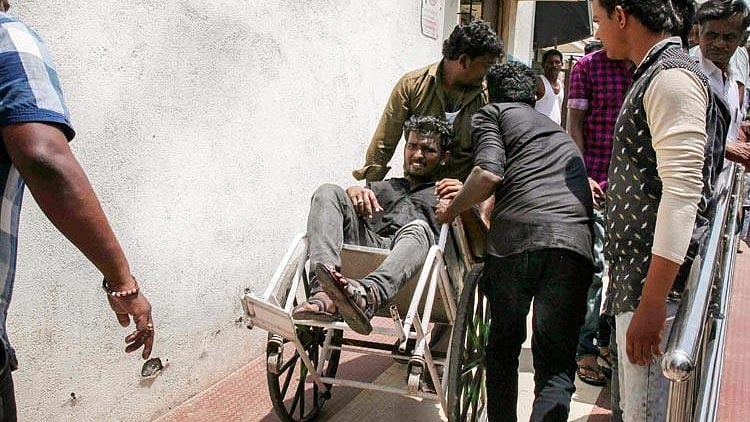 One of the people injured in the Sterlite protests in Tamil Nadu.