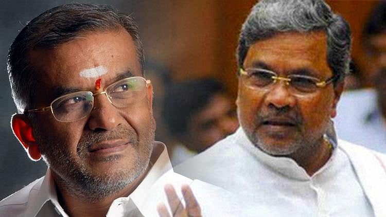GT Devegowda of the JD(S) (left) and incumbent Karnataka CM Siddaramaiah.