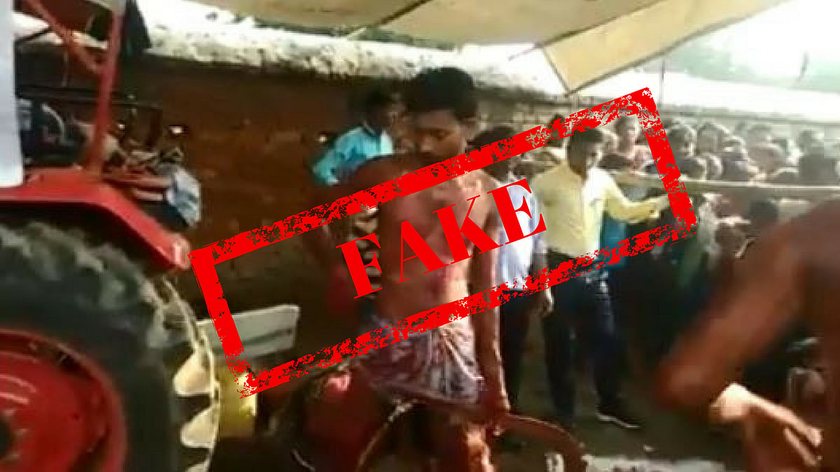 The video has gone viral on Facebook and WhatsApp with a message in Hindi.