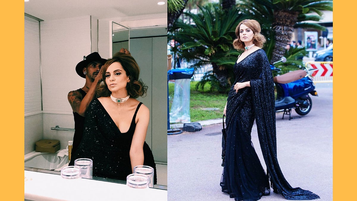 Kangana Ranaut goes for a retro look at Cannes 2018.