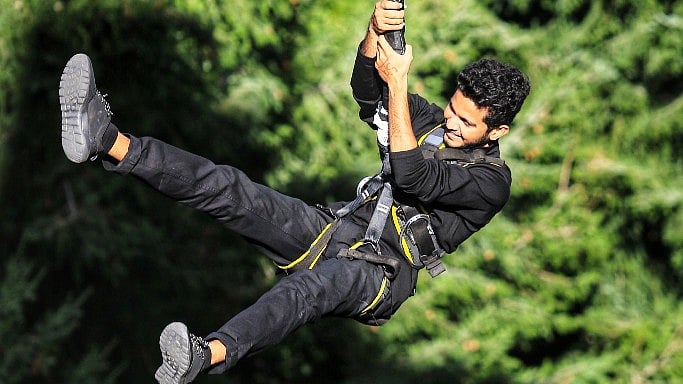 This image was taken during his training session. 