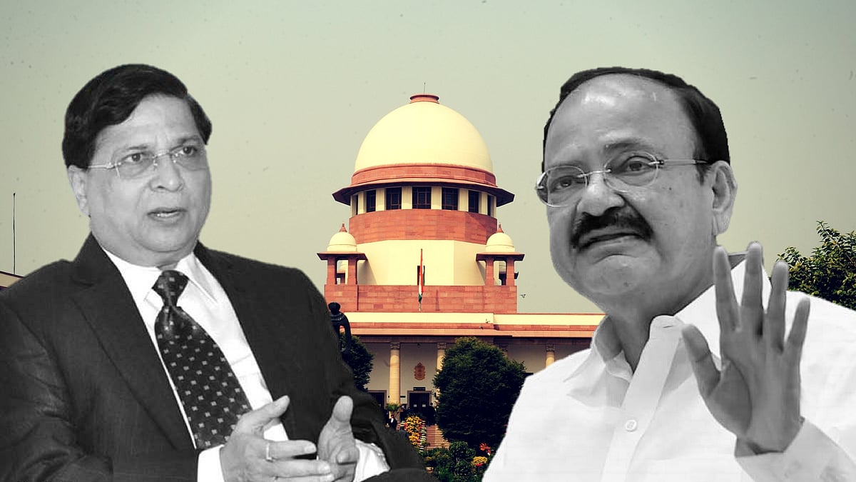 CJI Dipak Misra, the Supreme Court and Vice-President Venkaiah Naidu.