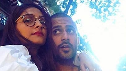 Sonam Kapoor with Anand Ahuja. 