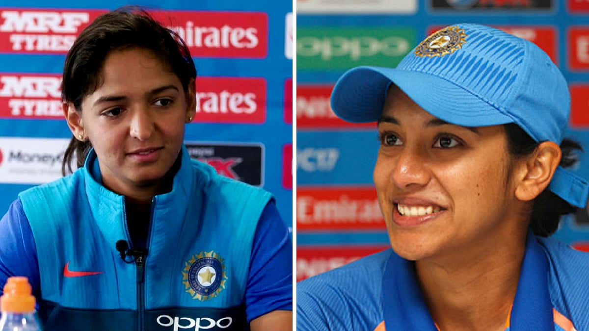File photos of Harmanpreet Kaur (left) and Smriti Mandhana.