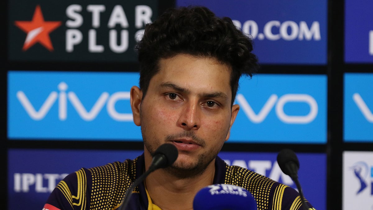 Kuldeep Yadav speaks to the media after Kolkata Knight Riders beat Rajasthan Royals in the eliminator match.