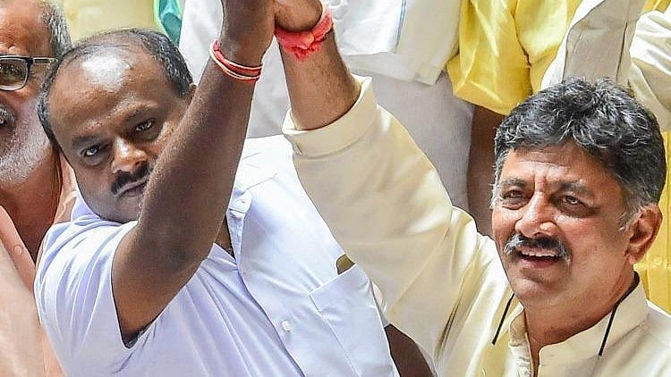 HD Kumaraswamy and DK Shivakumar.