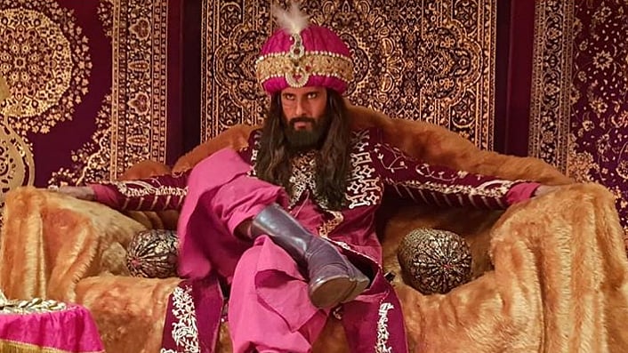 Popular Indian TV actor Ravi Dubey donned the Alauddin Khilji look.