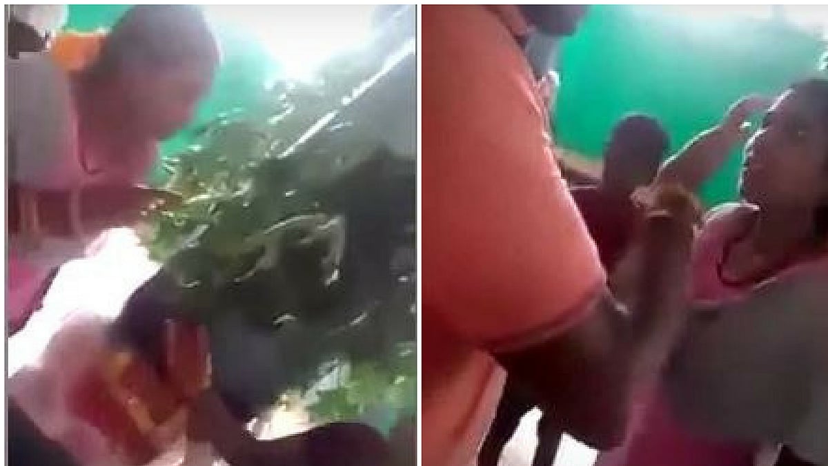 Upon being refused entry at Sri Kamatchi Sameta Boodanadheeswarar Temple, Radha fought back.