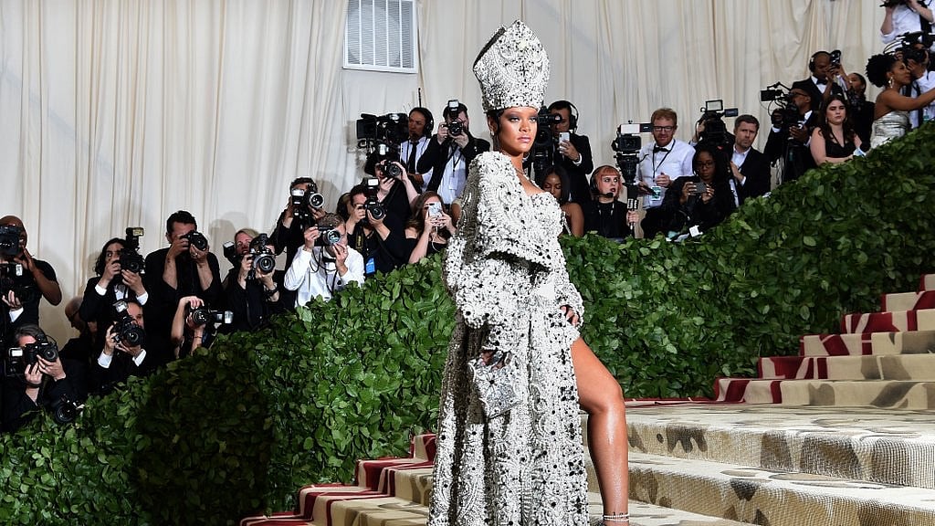 Rihanna at the MET Gala 2018. 