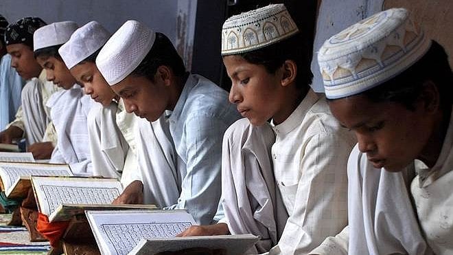 File picture of students in a madarsa. 