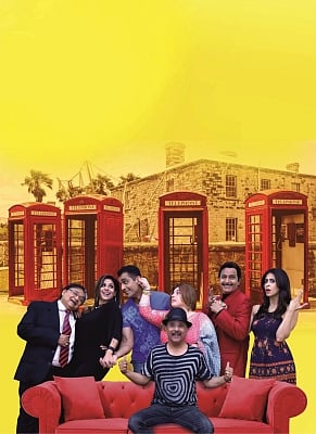 Left Rakesh Bedi, Tanaaz Irani, Rahul Bhuchar, Delnaaz Irani, Avtar Gill , Kishwar Merchant and Rajesh Puri (in Centre).