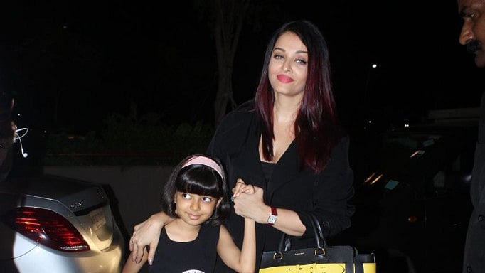 Aishwarya Rai Bachchan and little Aaradhya leave for&nbsp; Cannes.