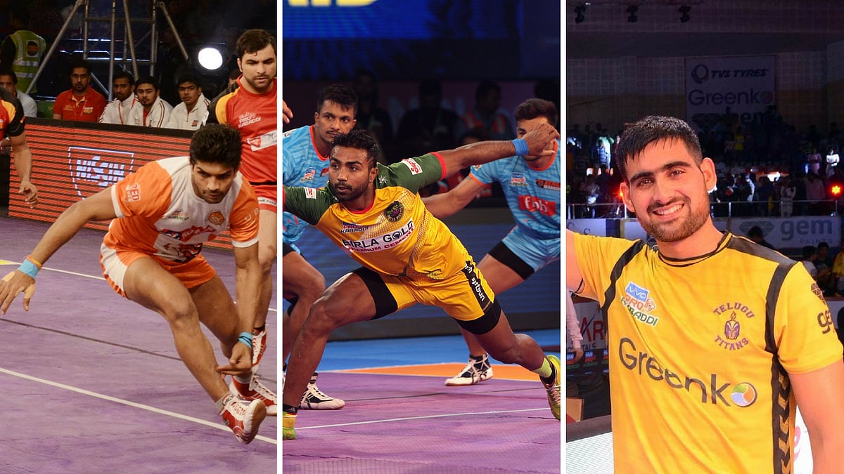 File pictures (left to right) of Deepak Hooda, Monu Goyat and Rahul Chaudhari