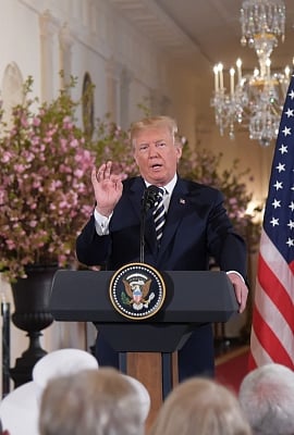 U.S. President Donald Trump. (Xinhua/Yang Chenglin/IANS)