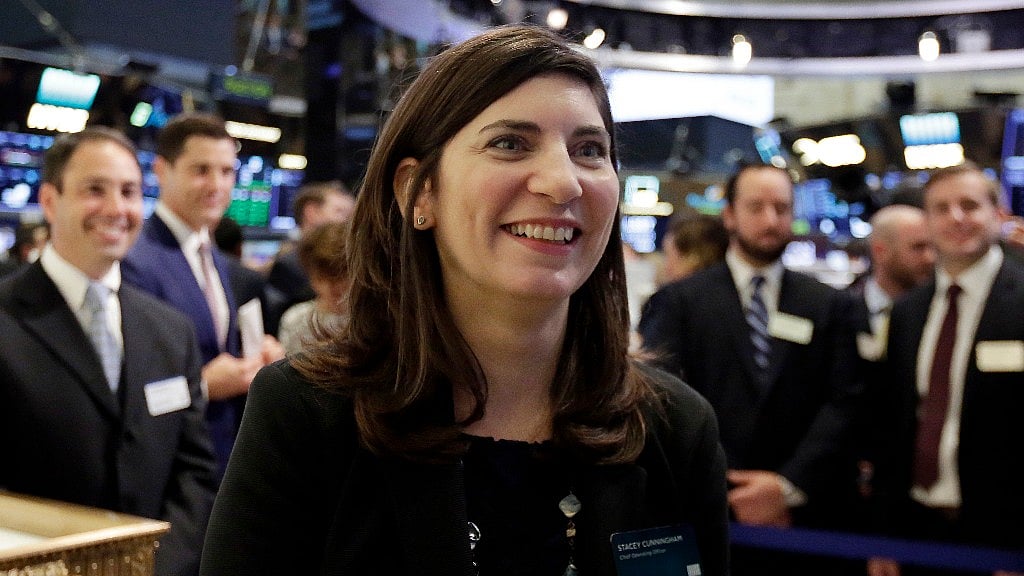 Stacey Cunningham is set to be the 67th president of the Big Board.