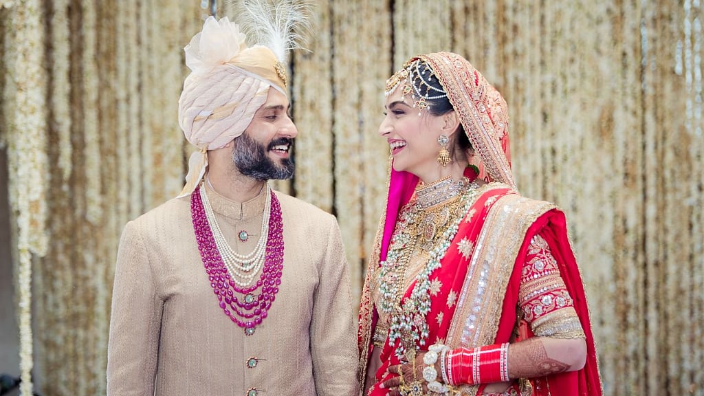 Sonam Kapoor weds her long-time beau, Anand Ahuja in Mumbai.