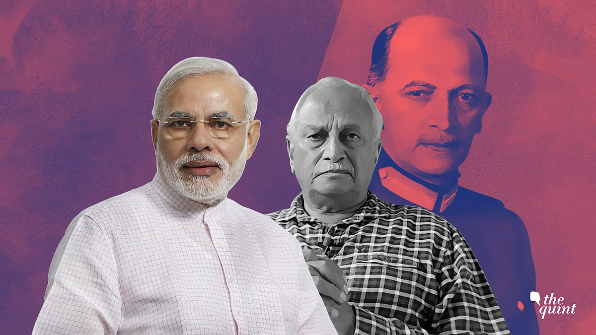 Air Marshal KC Cariappa (R) expressed unhappiness over PM Modi’s speech about his father, and Jawaharlal Nehru.
