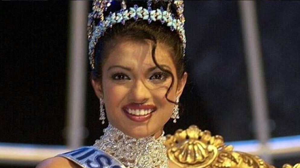 When Priyanka Chopra won Miss World. 