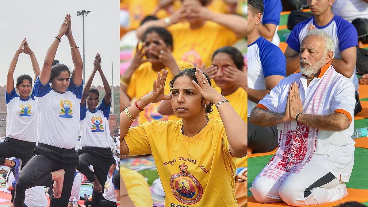International Yoga Day celebration.
