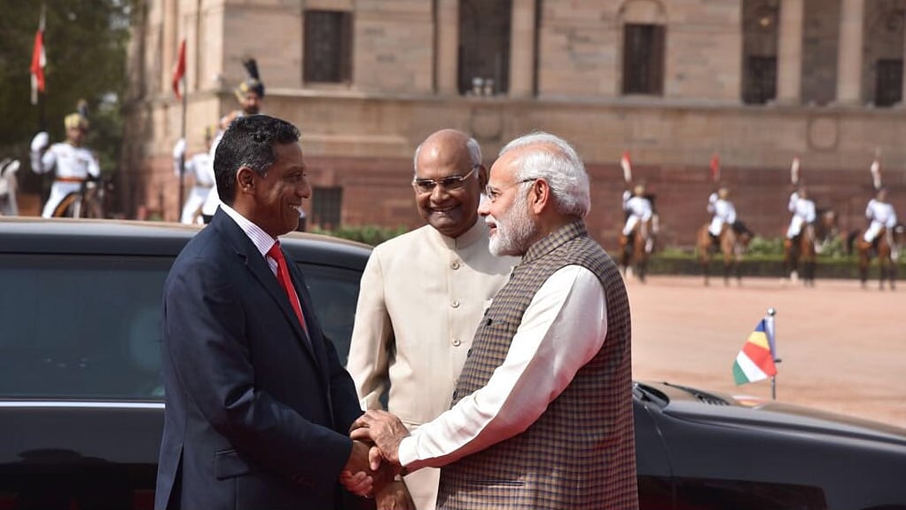 Seychelles’ President Danny Faure meets President Ram Nath Kovind and Prime Minister Narendra Modi.