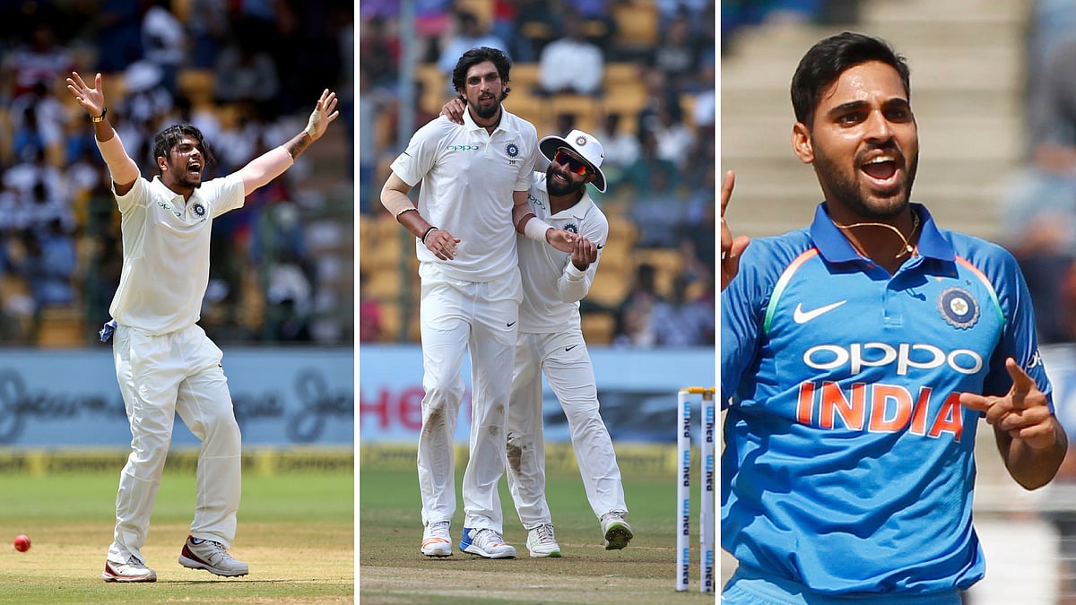 Umesh Yadav, Ishant Sharma and Bhuvneshwar Kumar