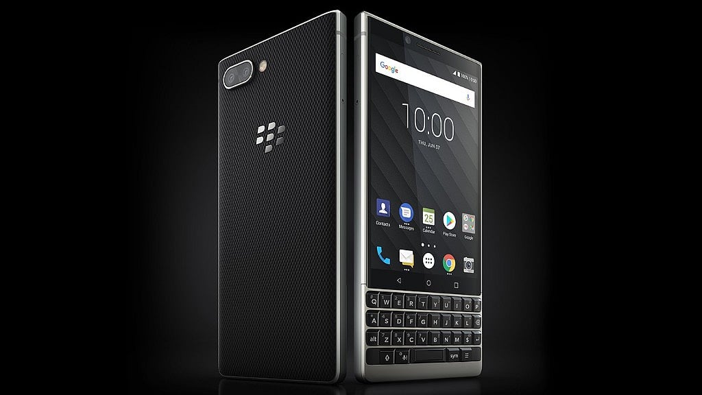 That’s the BlackBerry Key2 with keypad. 