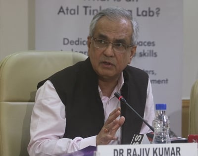 Niti Aayog Vice Chairman Rajiv Kumar. (Photo: IANS)