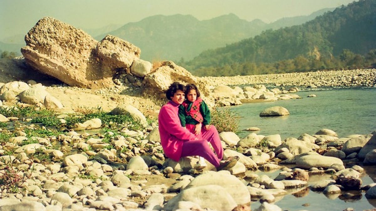 The author with her daughter Devika.