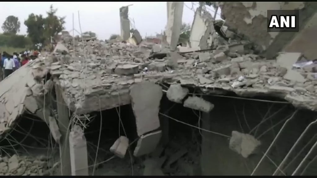 The house after the explosion.&nbsp;