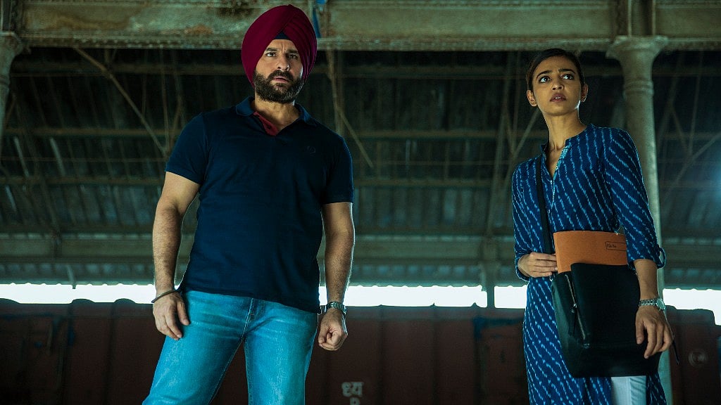 Saif Ali Khan and Radhika Apte in <i>Sacred Games.</i>