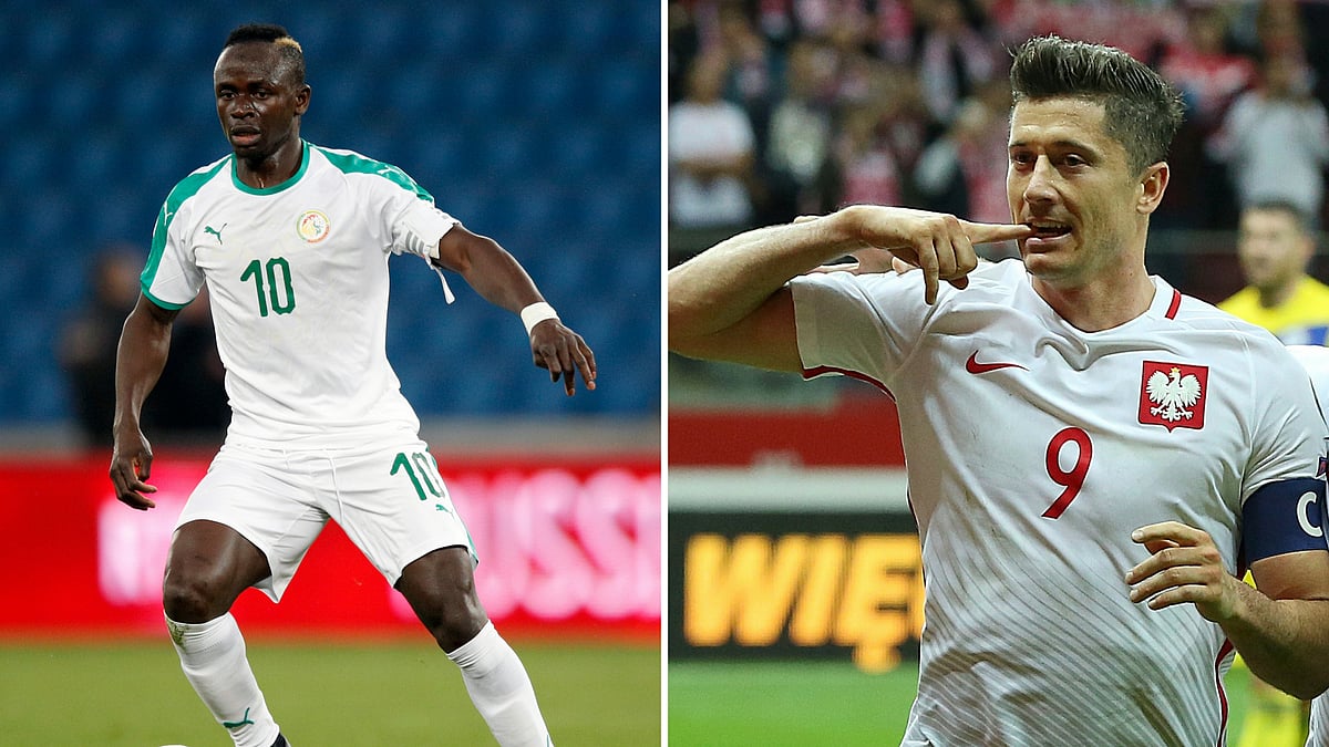 Both forwards will look to be game-changers in their face off. Lewandowski (right) is a prolific striker whereas Mane plays across the front of the formation.