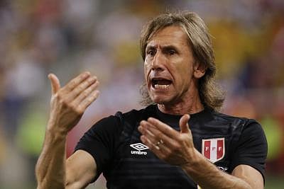 Peru coach Ricardo Gareca. (FILE PHOTO: IANS/EFE/Eduardo Munoz Alvarez)