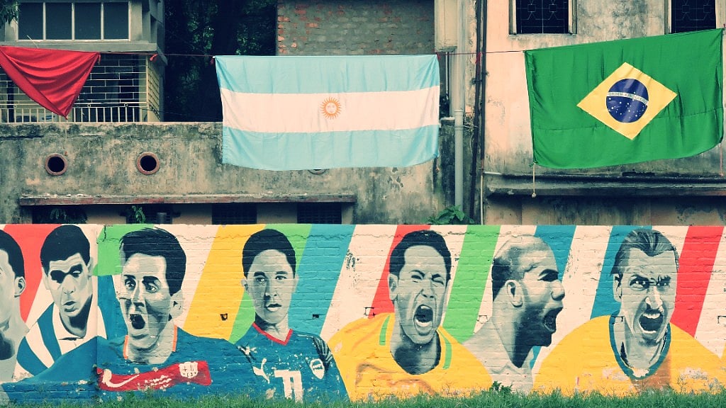 Kolkata is known as the football capital of the country, and the World Cup is no less than a festival.