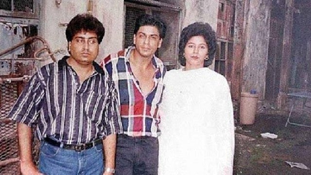 SRK with his cousin Noor Jehan.