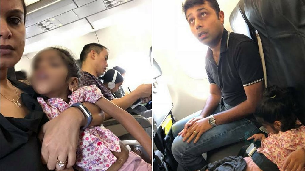 Divya George posted pictures on Facebook, along with a detailed post about the ordeal her family was put through onboard Singapore Airlines’ budget carrier, Scoot.