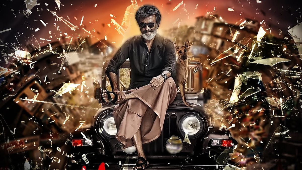 Rajinikanth in a still from <i>Kaala</i>.