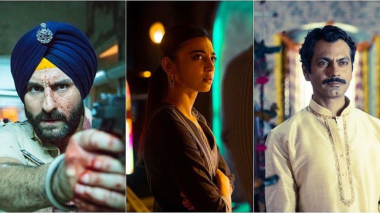 Saif Ali Khan, Radhika Apte and Nawazuddin star in ‘Sacred Games’.