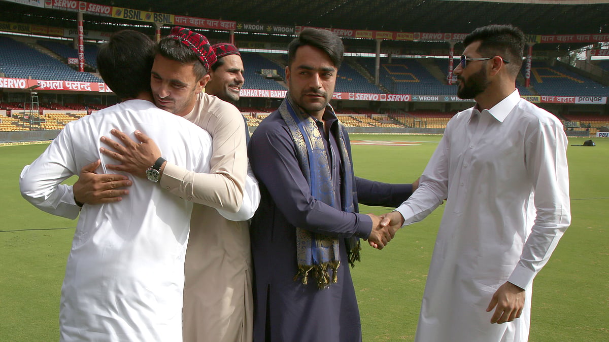 Cricket was the order of the day... but first, a small celebration.