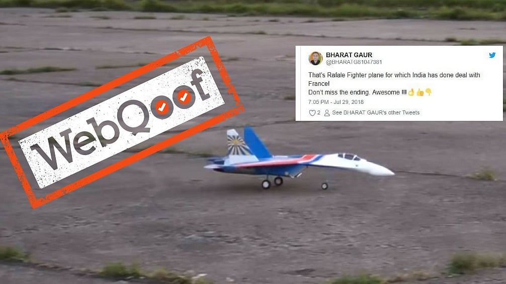 A screenshot of the plane with the message that people have circulated on social media and WhatsApp.&nbsp;