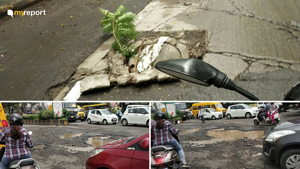 Damaged roads is all that is left after the monsoon.&nbsp;