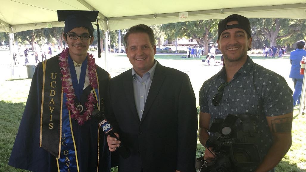 Tanishq Abraham graduated from the University of California, Davis, with the highest honours.