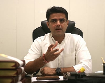 Congress leader Sachin Pilot during an interview with IANS. (Photo: Bidesh Manna/IANS)