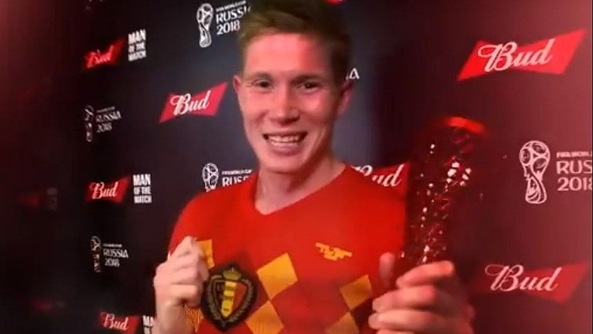 Kevin de Bruyne was adjudged Man of the Match.