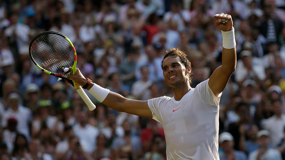 Rafael Nadal beat Juan Martin del Potro  in a five-hour thrilling contest.