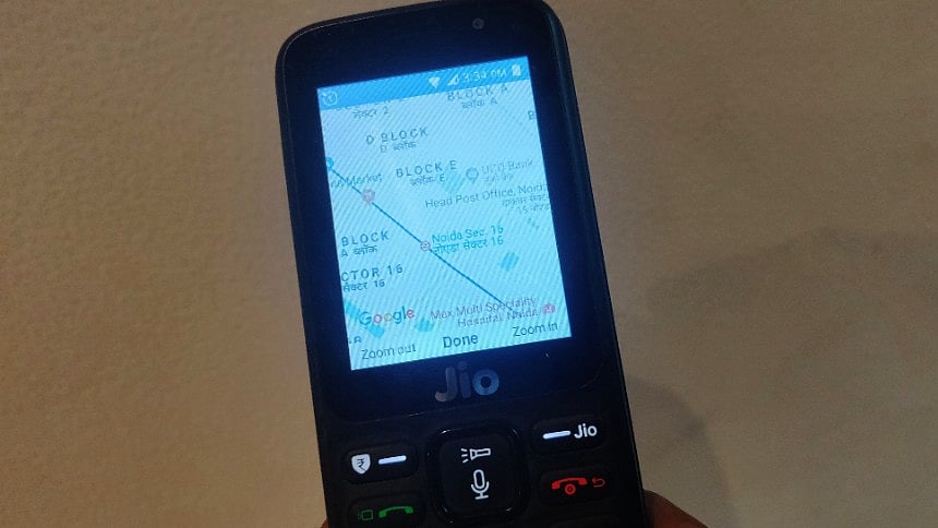 Google Maps now runs on JioPhone. 