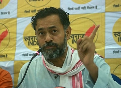 Yogendra Yadav. (Photo: IANS)