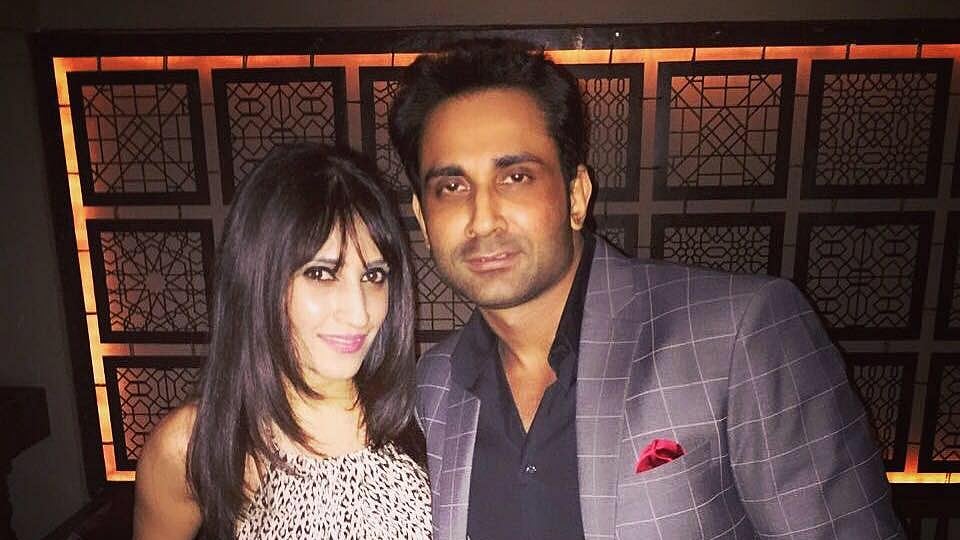 Anissia Batra (L) with husband Mayank Singhvi