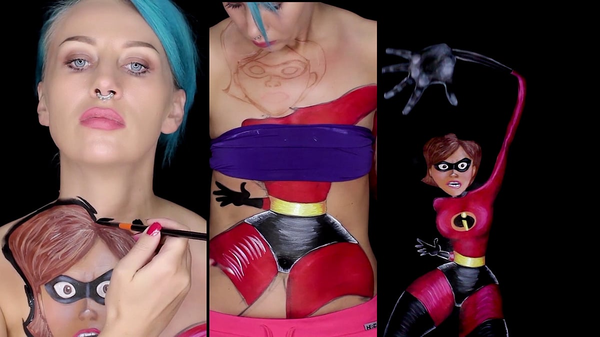 This make-up artist from Serbia created her own look.