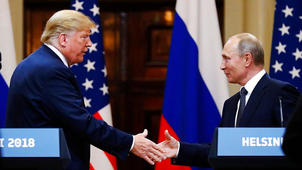 US President Donald Trump and Russian President Vladimir Putin in Helsinki, Finland.
